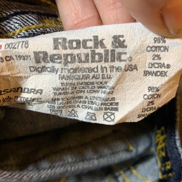 Rock & Republic jeans Size 27 straight leg, reduced price - Picture 8 of 9